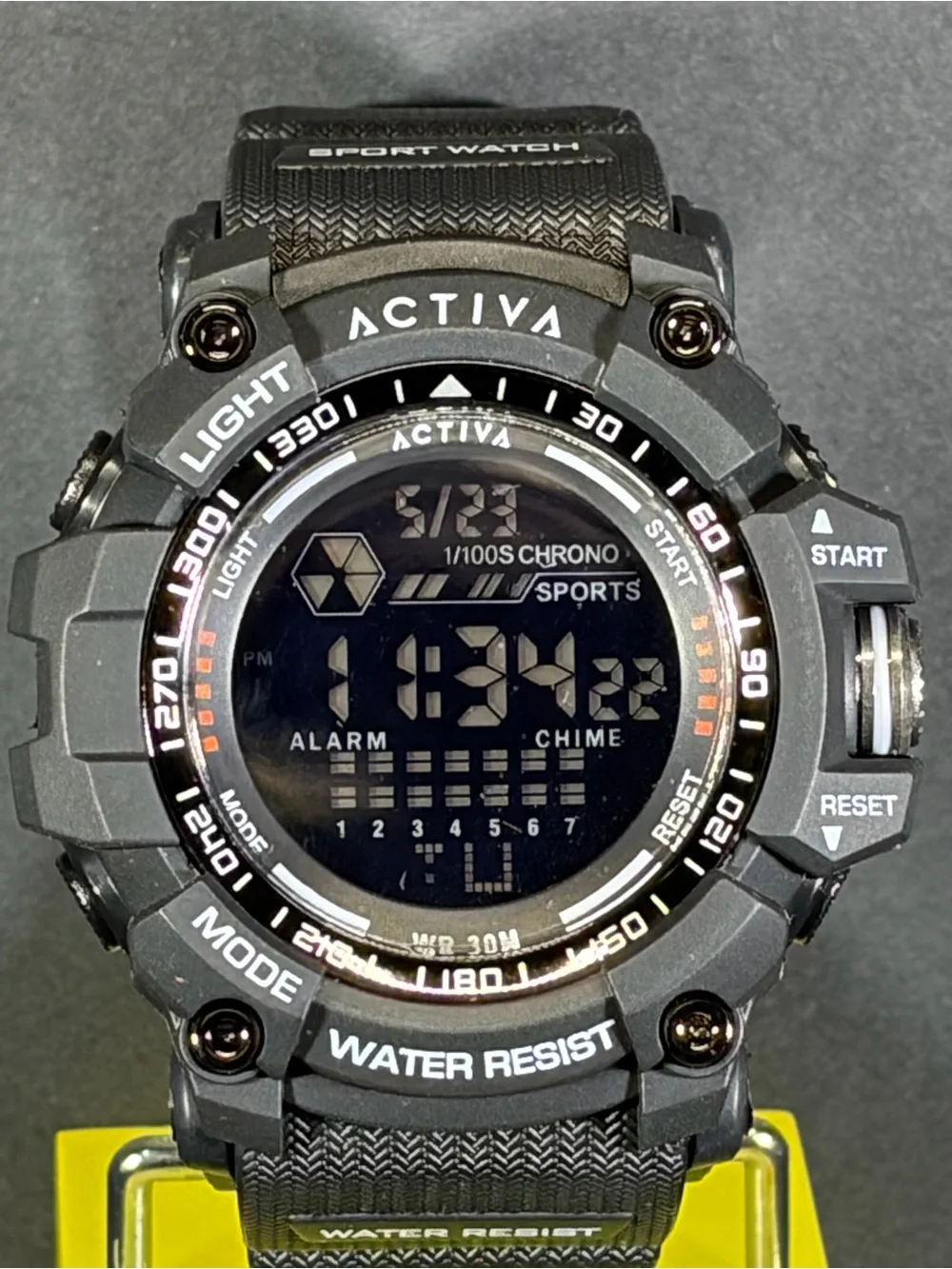 Activa Strike X Invicta Men’s Digital Watch 56mm Black ACW8020-001